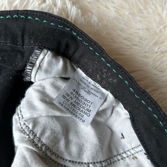 Lee Black ‘All Day Pant’ Pants Bootcut Slacks Size 18W 18 - Picture 4 of 6